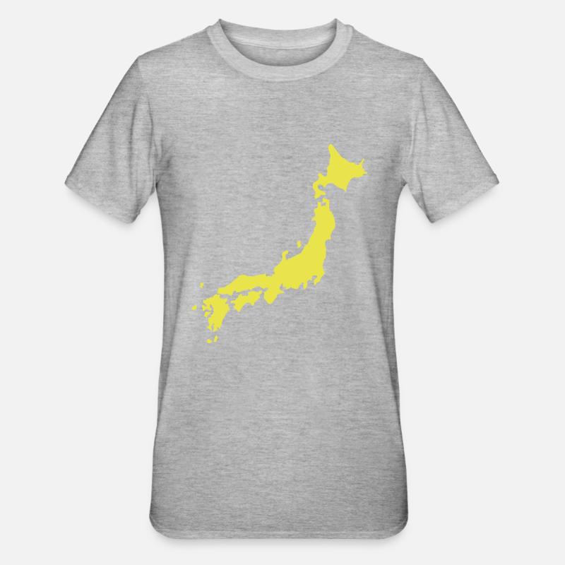 Japan - Unisex Polycotton T-Shirt - heather grey