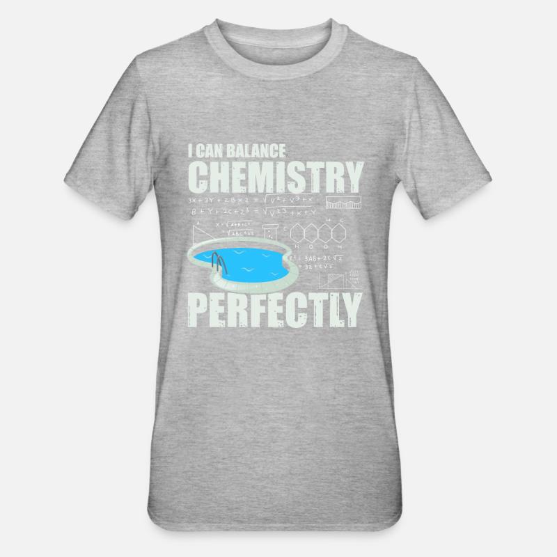 Conceptions de sauveteurs pour les techniciens de piscine - T-shirt polycoton Unisexe - gris chiné