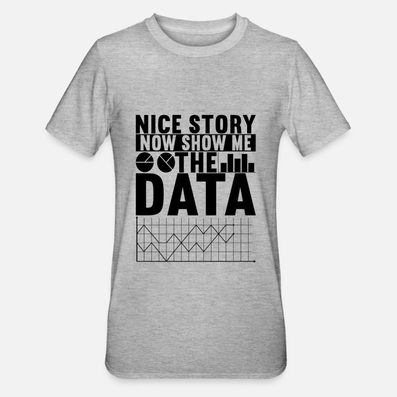 Analyste de données Data Scientist - T-shirt polycoton Unisexe - gris chiné