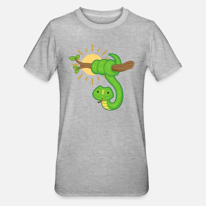 Serpent - T-shirt polycoton Unisexe - gris chiné