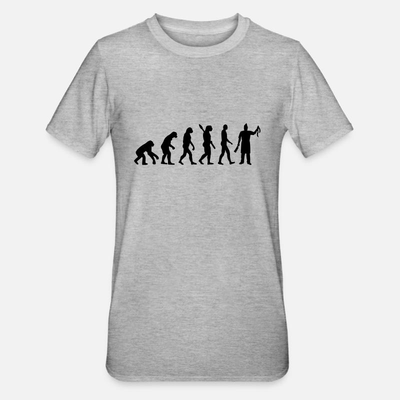 Évolution Boucher - T-shirt polycoton Unisexe - gris chiné