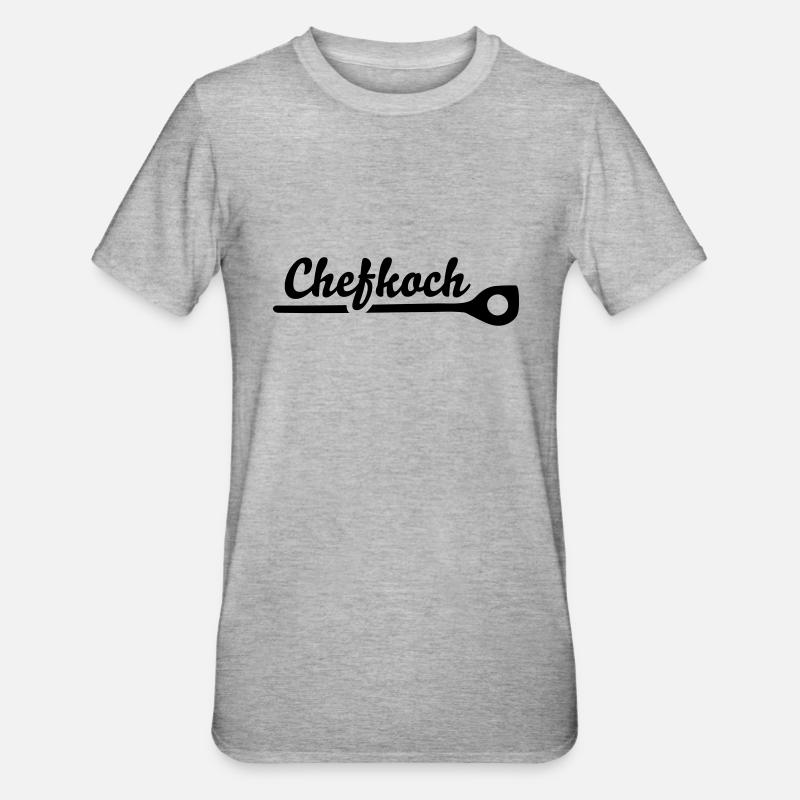 Cuisinier - T-shirt polycoton Unisexe - gris chiné