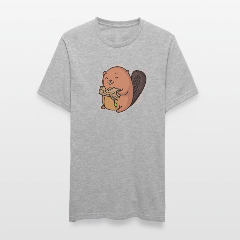 Beaver eats a tree trunk Unisex Polycotton T-Shirt