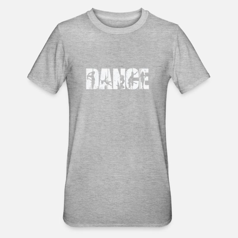 Dance Pole Dance Pole Esthétique - T-shirt polycoton Unisexe - gris chiné