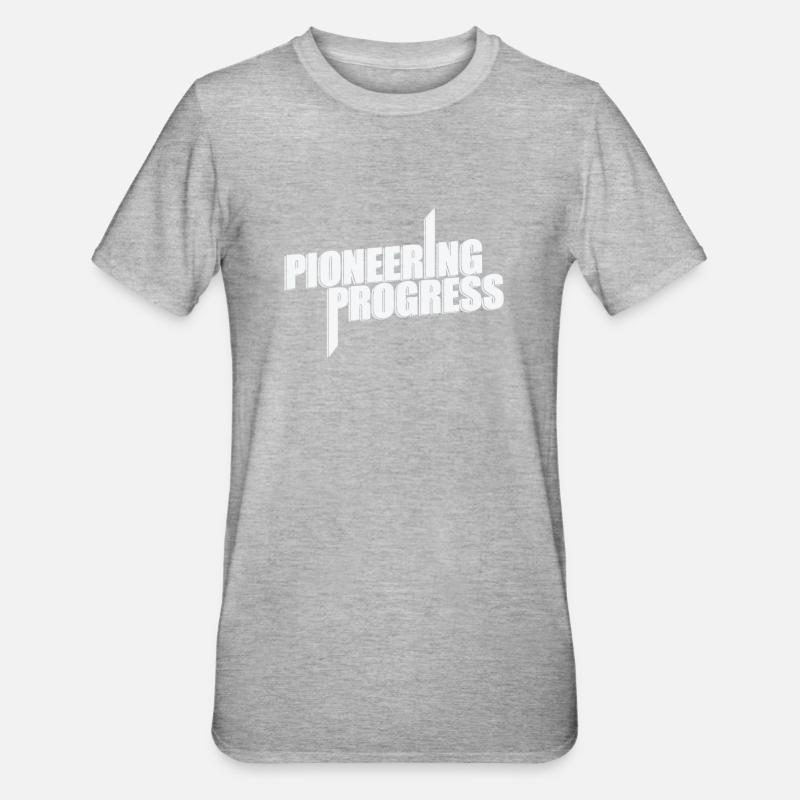 Progrès pionniers - T-shirt polycoton Unisexe - gris chiné
