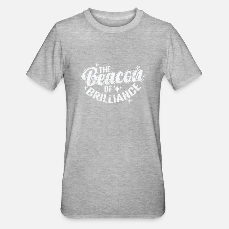 Le phare de l’éclat - T-shirt polycoton Unisexe - gris chiné
