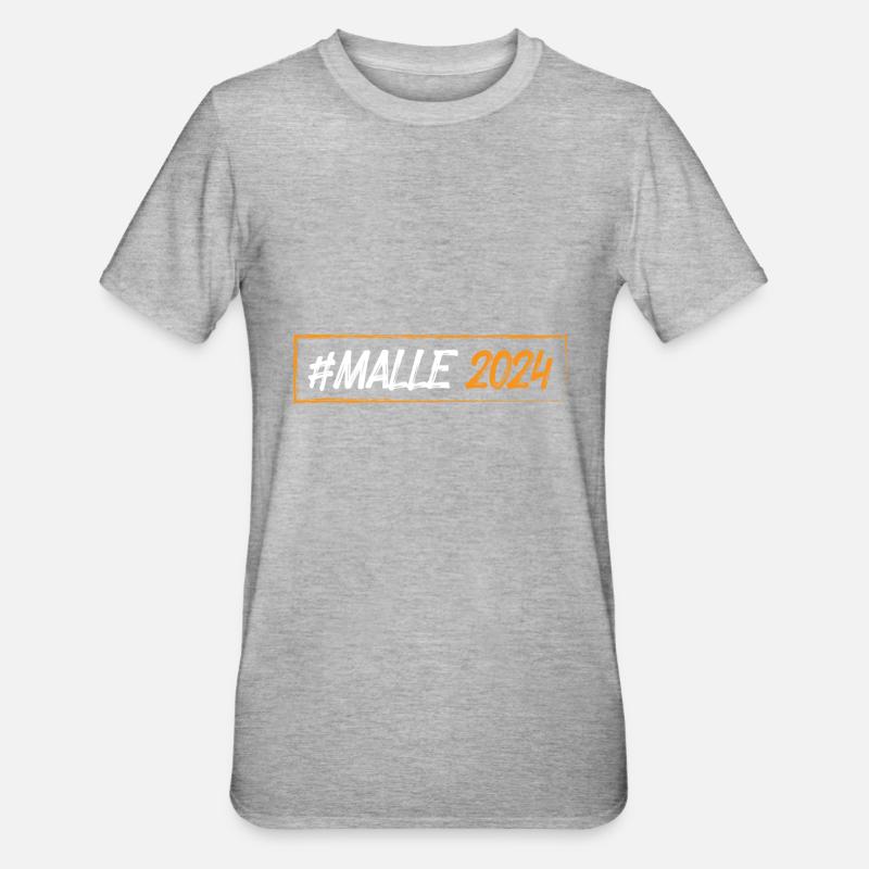 Malle 2024 - T-shirt polycoton Unisexe - gris chiné