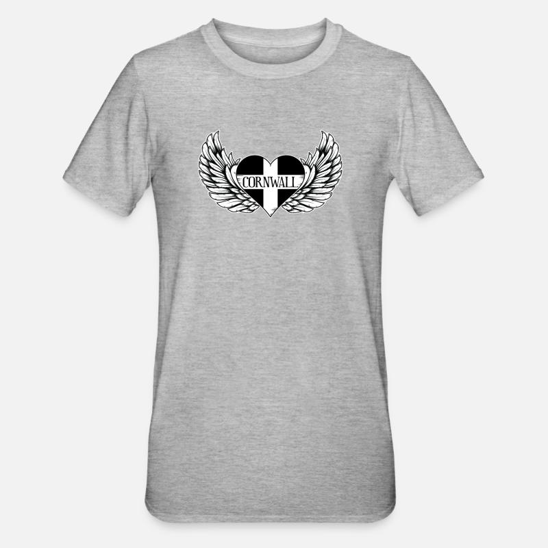 Amour Cornwall - T-shirt polycoton Unisexe - gris chiné