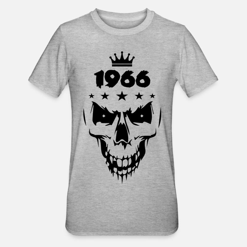 Crâne (1966) - T-shirt polycoton Unisexe - gris chiné