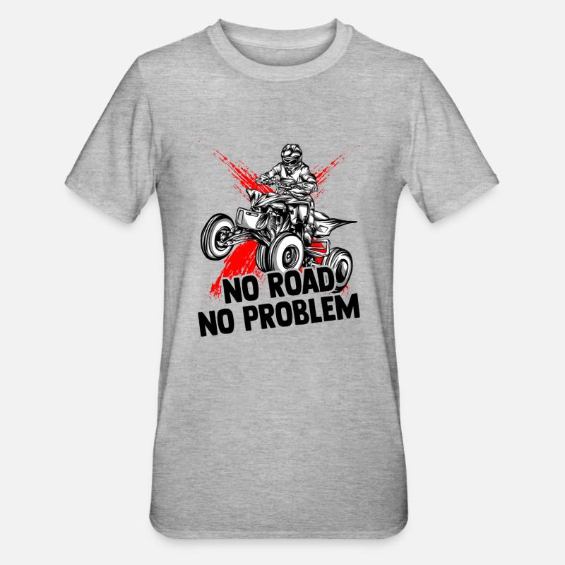 Quad - Unisex Polycotton T-Shirt - Grau meliert