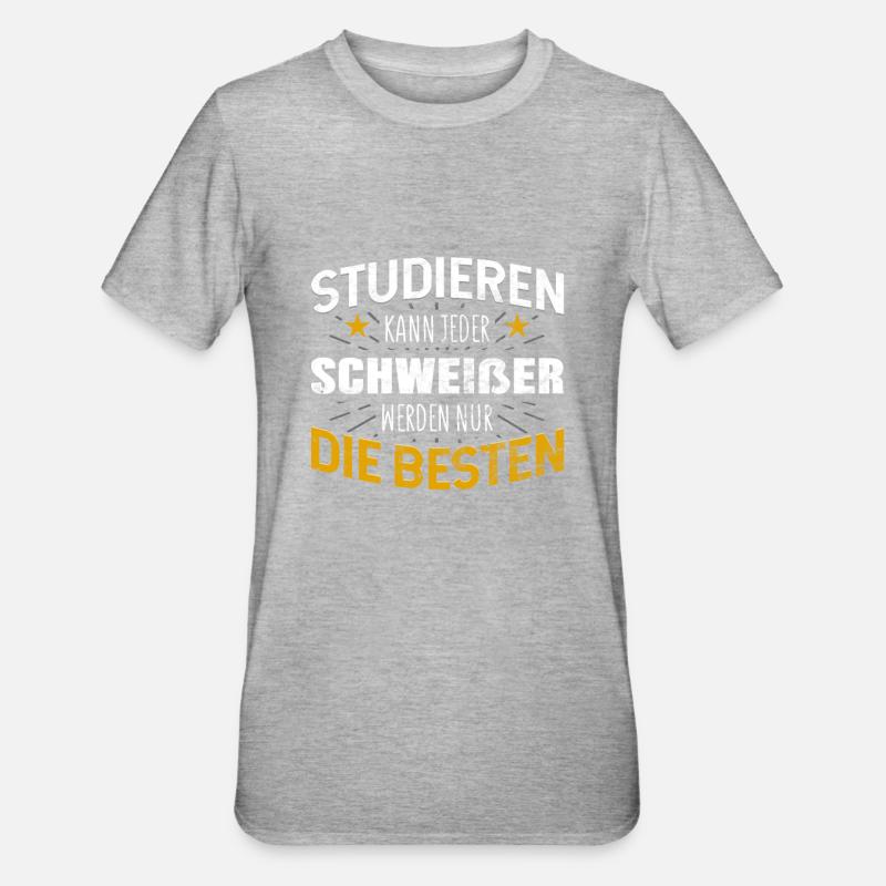 Schweißer - Unisex Polycotton T-Shirt - Grau meliert