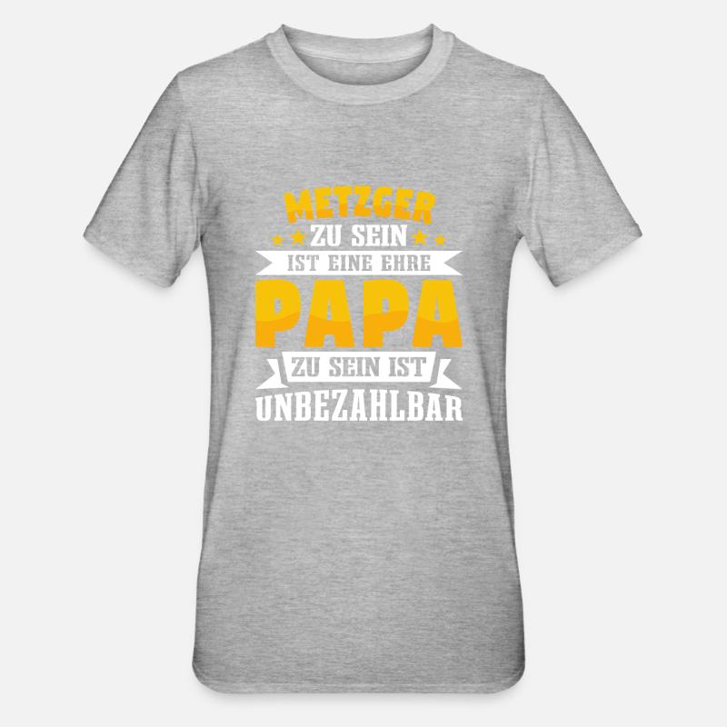 Metzger - Unisex Polycotton T-Shirt - Grau meliert