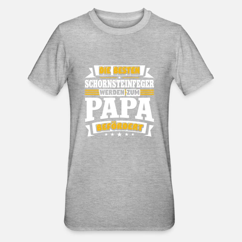 Schornsteinfeger - Unisex Polycotton T-Shirt - Grau meliert