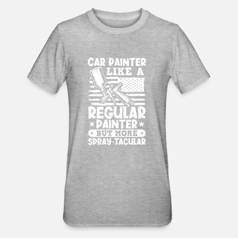 Car Painter Sprayer Paints - Unisex Polycotton T-Shirt - heather grey