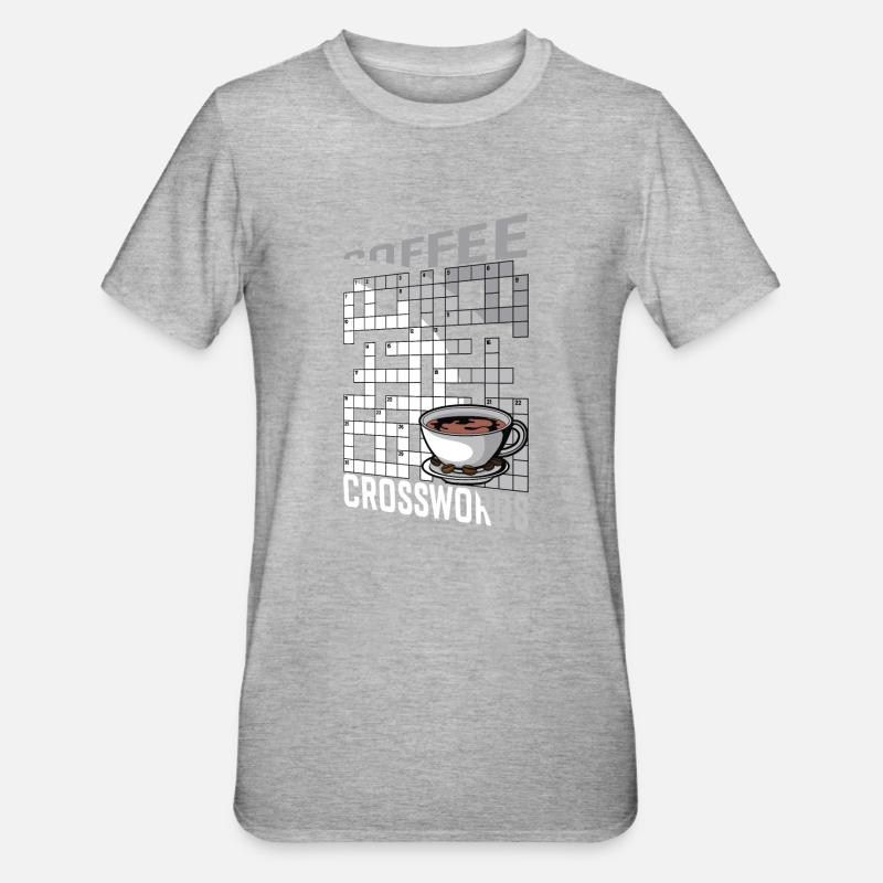 Solve crossword puzzles - Unisex Polycotton T-Shirt - heather grey