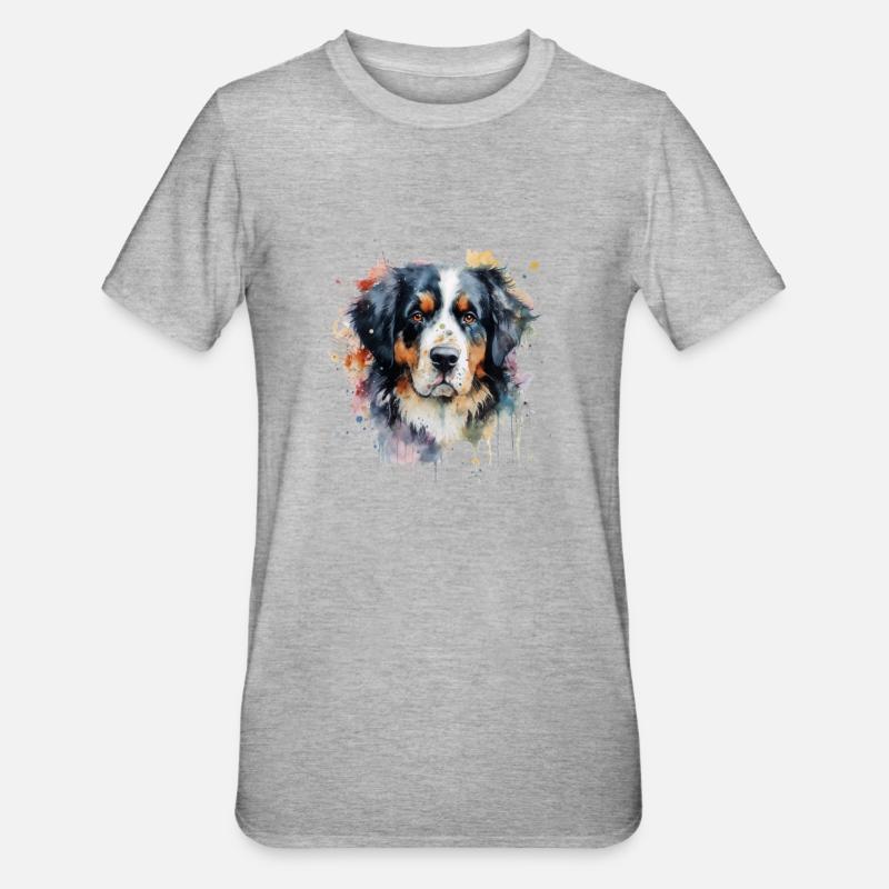Bouvier bernois - T-shirt polycoton Unisexe - gris chiné