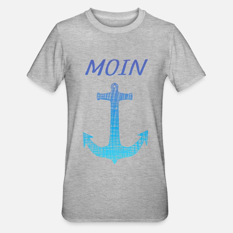 Moin - Unisex Polycotton T-Shirt - Grau meliert