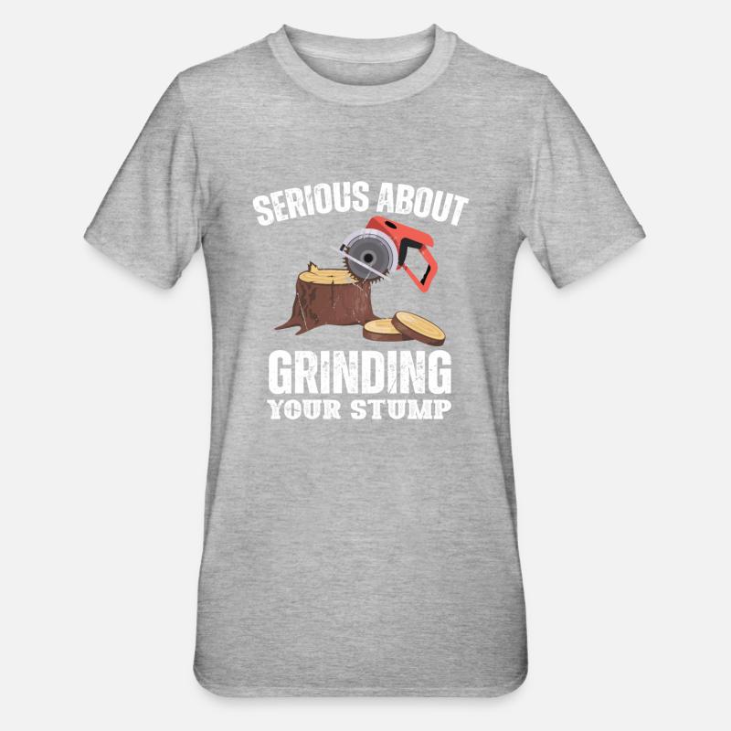 Bûcheron tronçonneuse arboriste - T-shirt polycoton Unisexe - gris chiné
