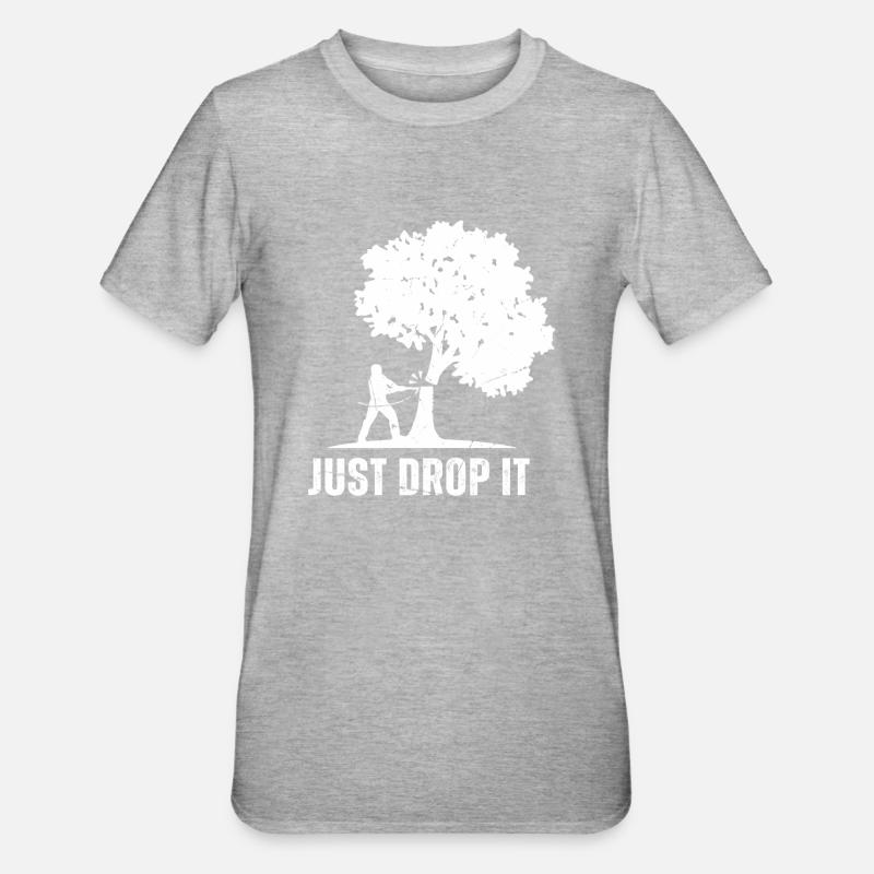 Bûcheron tronçonneuse arboriste - T-shirt polycoton Unisexe - gris chiné