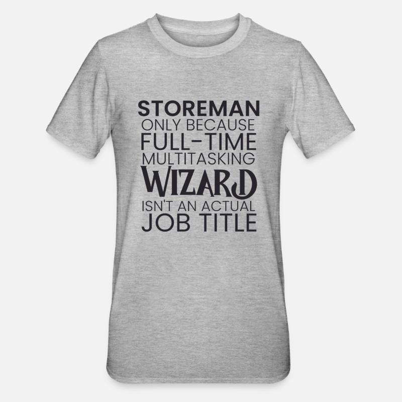 Assistant multitâche Storeman - T-shirt polycoton Unisexe - gris chiné