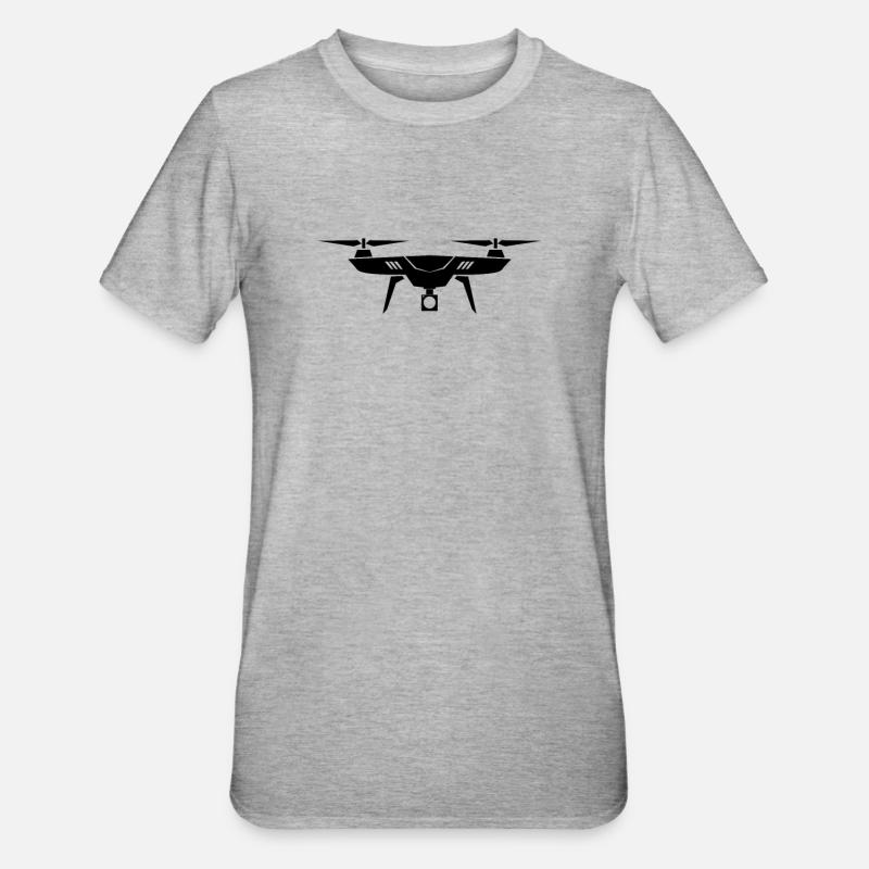 Drone - T-shirt polycoton Unisexe - gris chiné