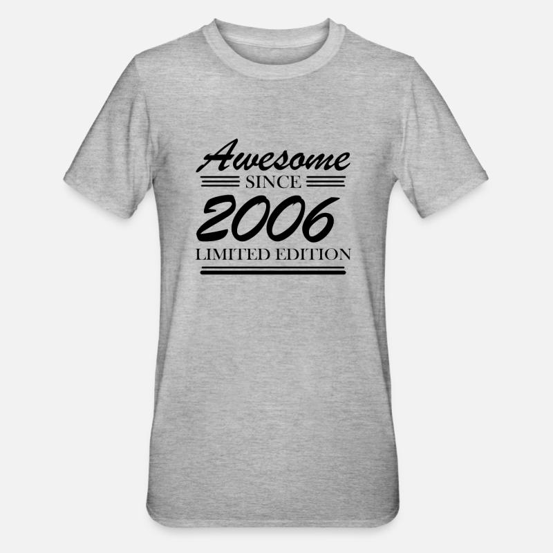 2006 - Année de construction 2006 - T-shirt polycoton Unisexe - gris chiné