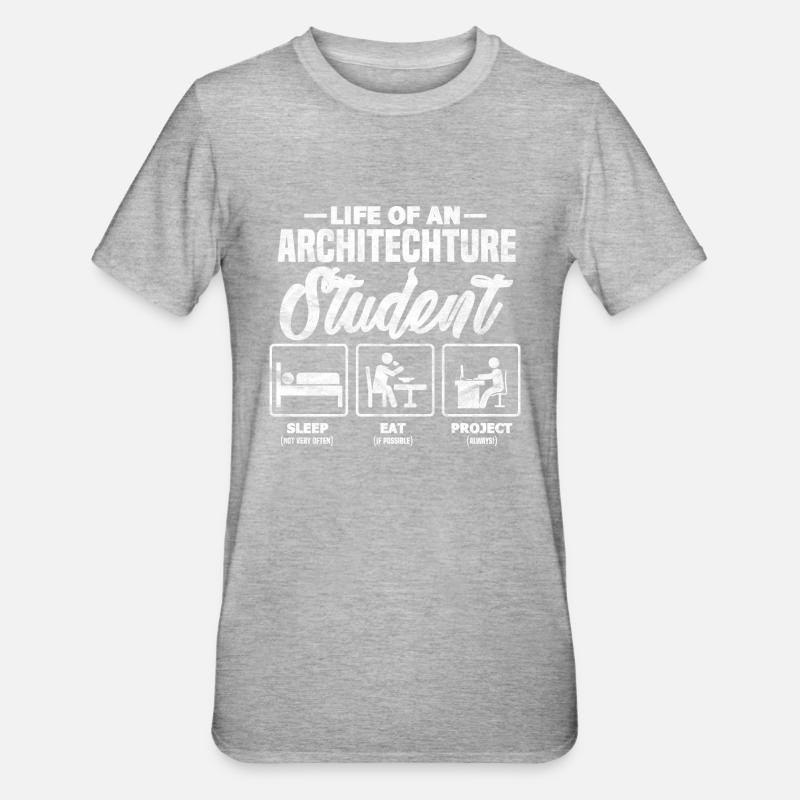 Architecte Student - T-shirt polycoton Unisexe - gris chiné