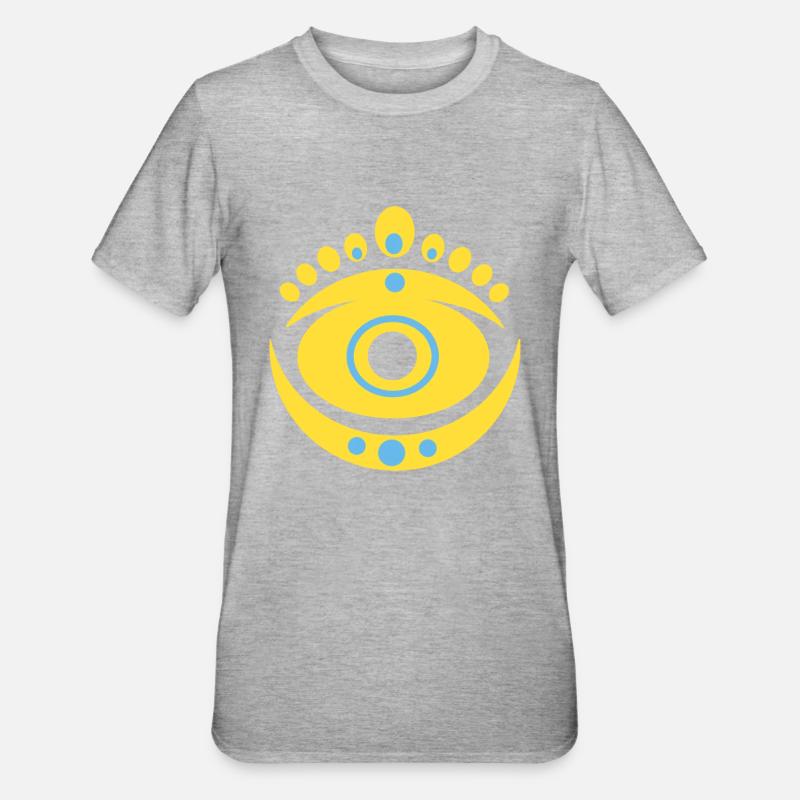 Pattern N°9 - Unisex Polycotton T-Shirt - heather grey