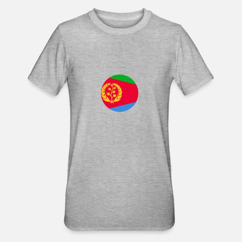 Érythrée Drapeau érythréen Érythréen - T-shirt polycoton Unisexe - gris chiné