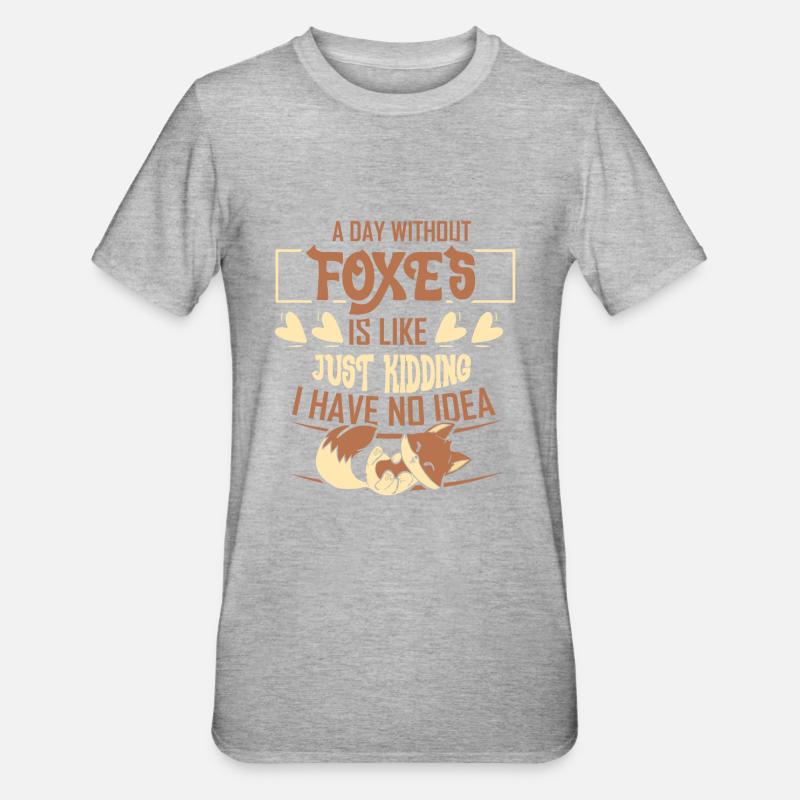 A day without foxes - Unisex Polycotton T-Shirt - undefined