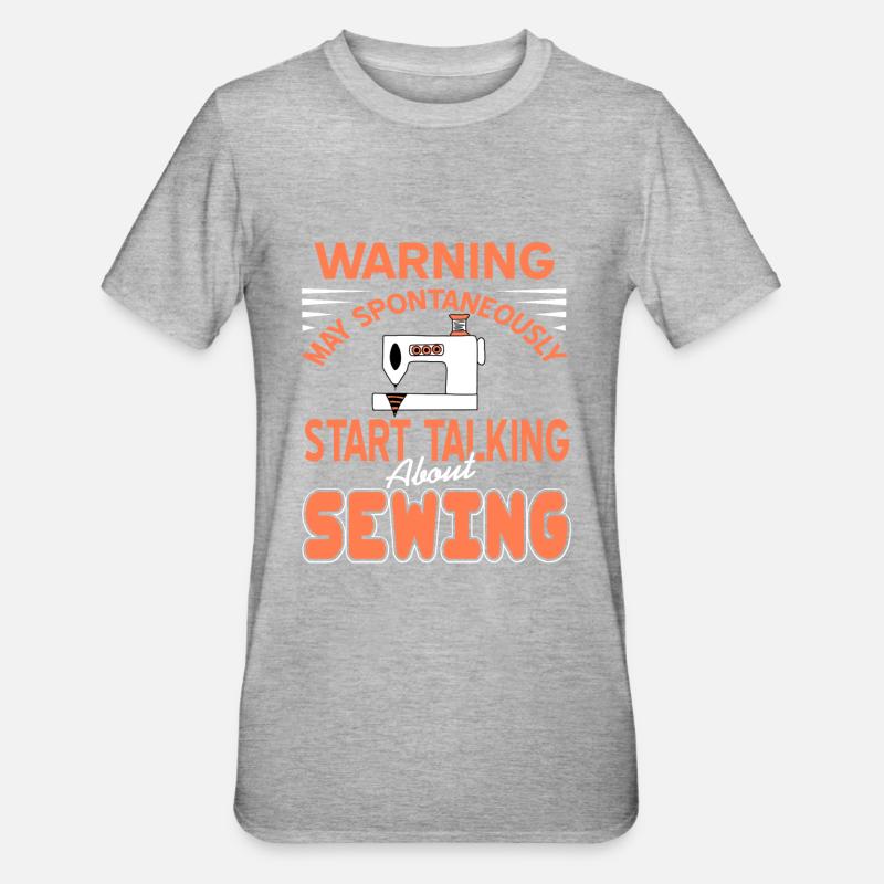 spontaneously talk about sewing - Unisex Polycotton T-Shirt - undefined