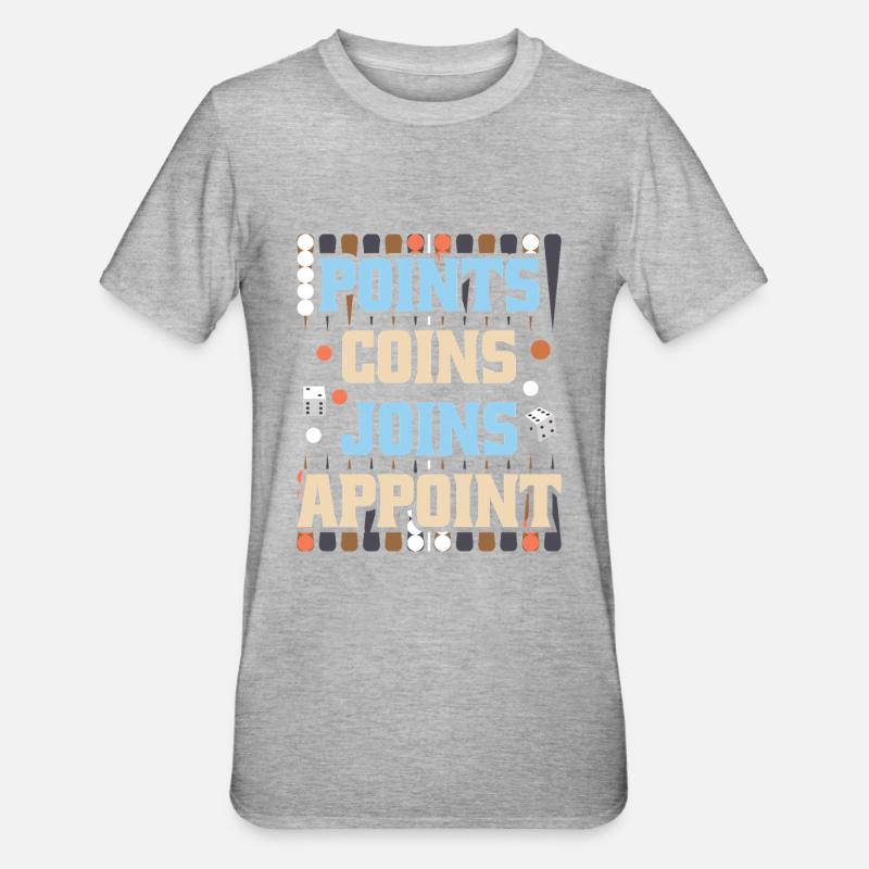 Backgammon Spiel - Unisex Polycotton T-Shirt - undefined