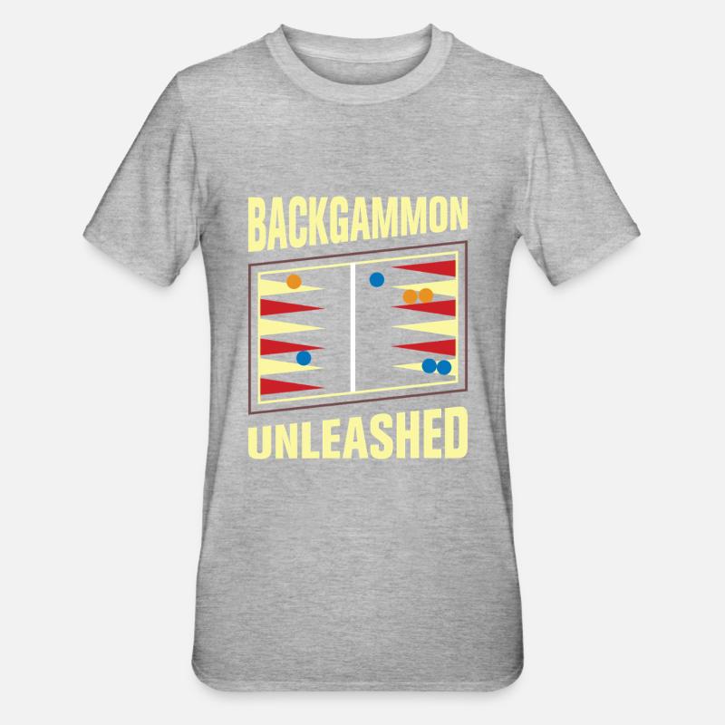 Backgammon Spiel - Unisex Polycotton T-Shirt - undefined
