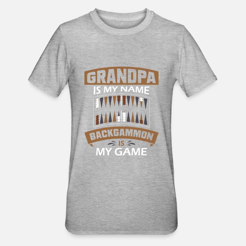 Backgammon Spiel - Unisex Polycotton T-Shirt - undefined