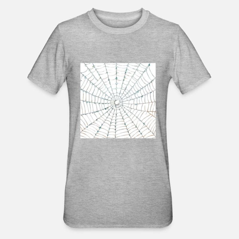 Conception de toile d’araignée - T-shirt polycoton Unisexe - gris chiné