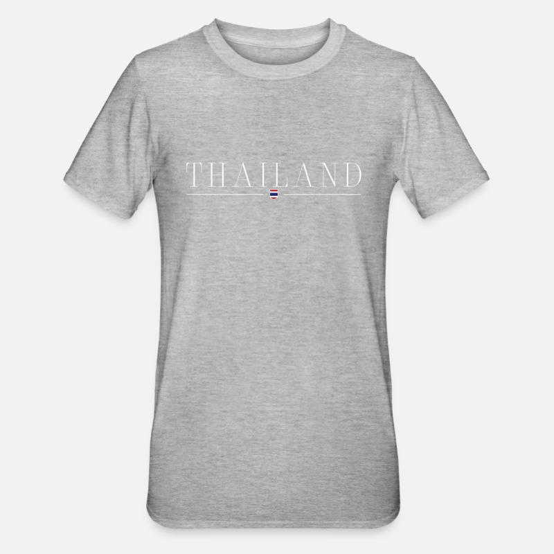 J’adore la Thaïlande - T-shirt polycoton Unisexe - gris chiné