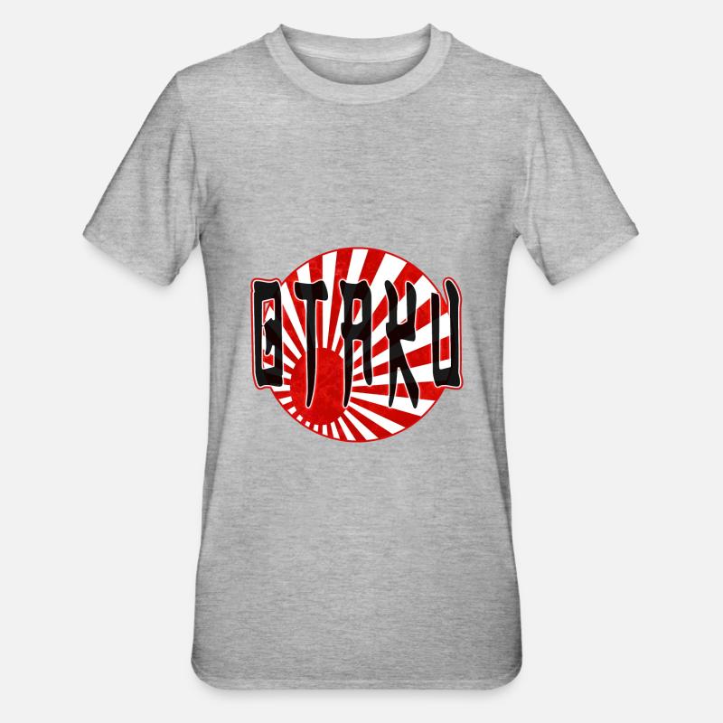 Otaku - Unisex Polycotton T-Shirt - heather grey