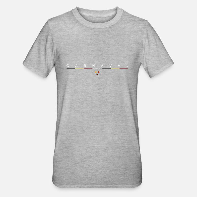 CARNAVAL BINCHE - T-shirt polycoton Unisexe - gris chiné