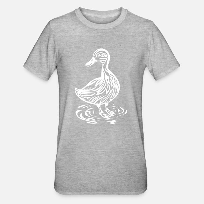 Canard - T-shirt polycoton Unisexe - gris chiné