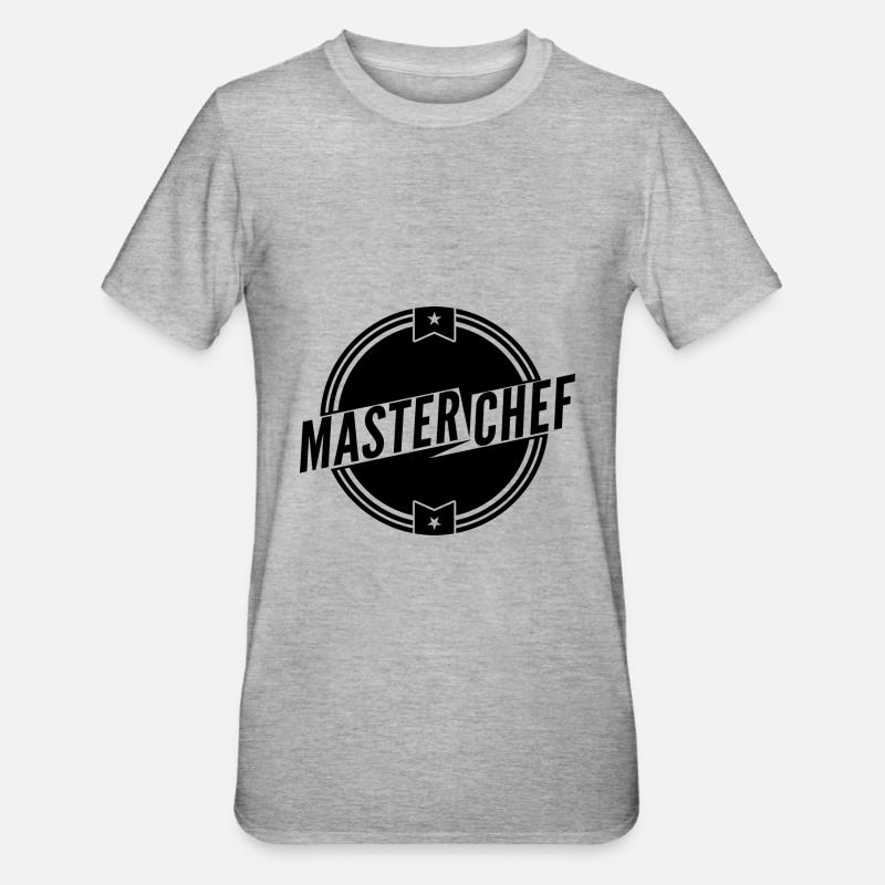 MASTER CHEF 2 - T-shirt polycoton Unisexe - gris chiné