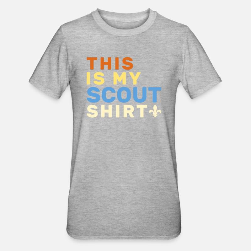 Scouting Scouting cadeau - T-shirt polycoton Unisexe - gris chiné