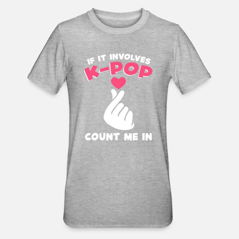 K-Pop K-Pop Gift - Unisex Polycotton T-Shirt - heather grey