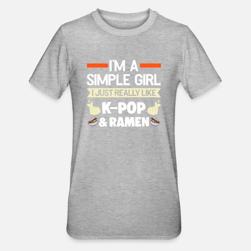 K-Pop-K-Pop Merch K-Pop Goods Gift - Unisex Polycotton T-Shirt - heather grey