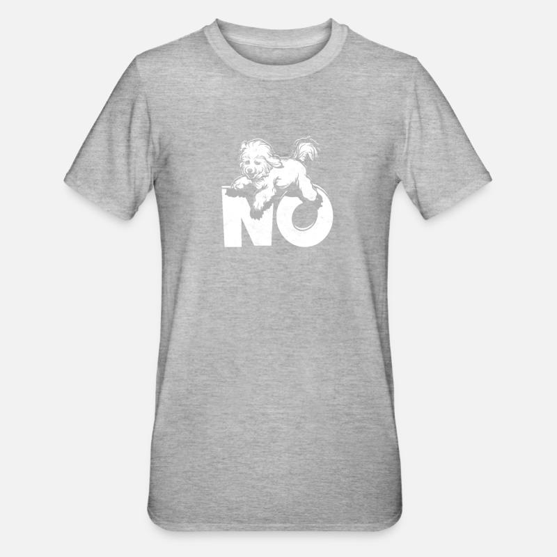 Non - chiot - T-shirt polycoton Unisexe - gris chiné