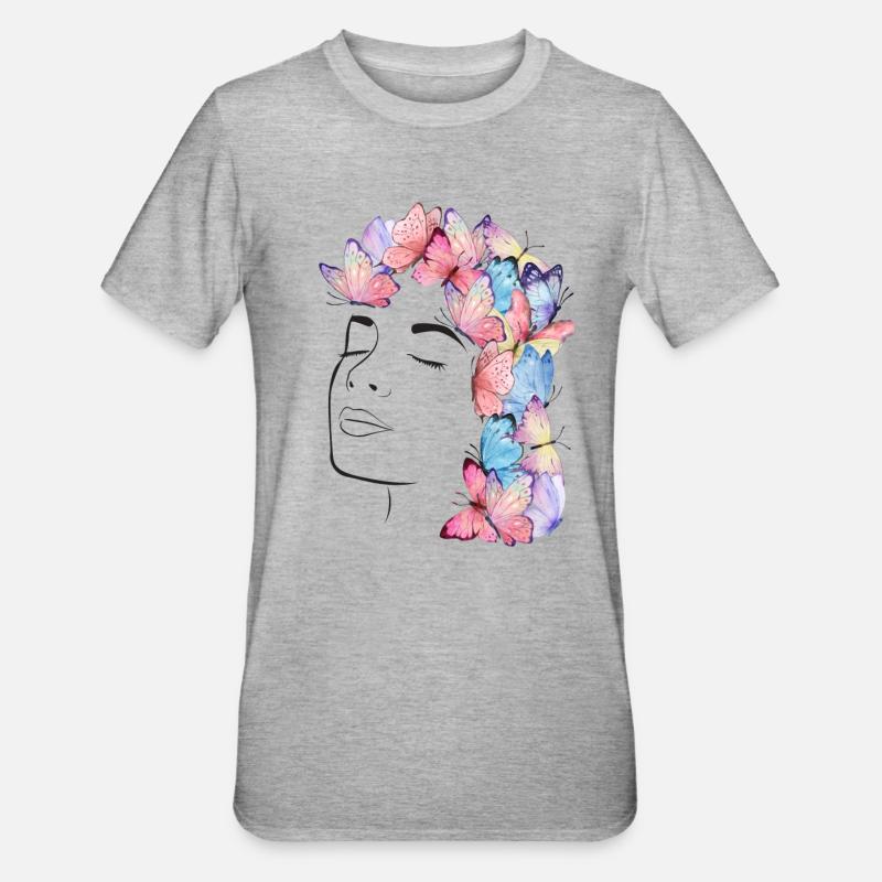 Ich bin - Unisex Polycotton T-Shirt - Grau meliert