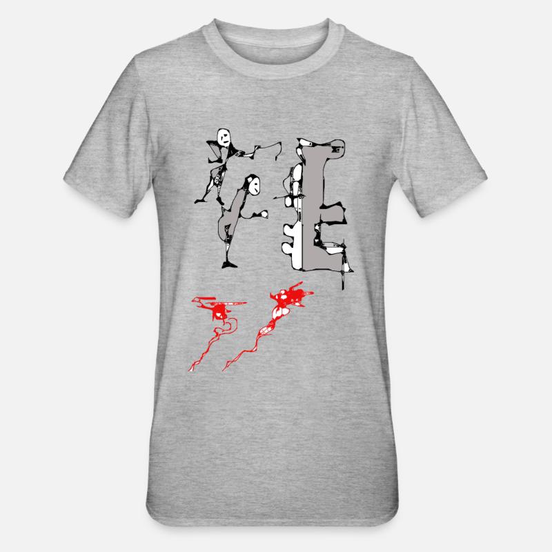 Monkey Dance - Unisex Polycotton T-Shirt - heather grey