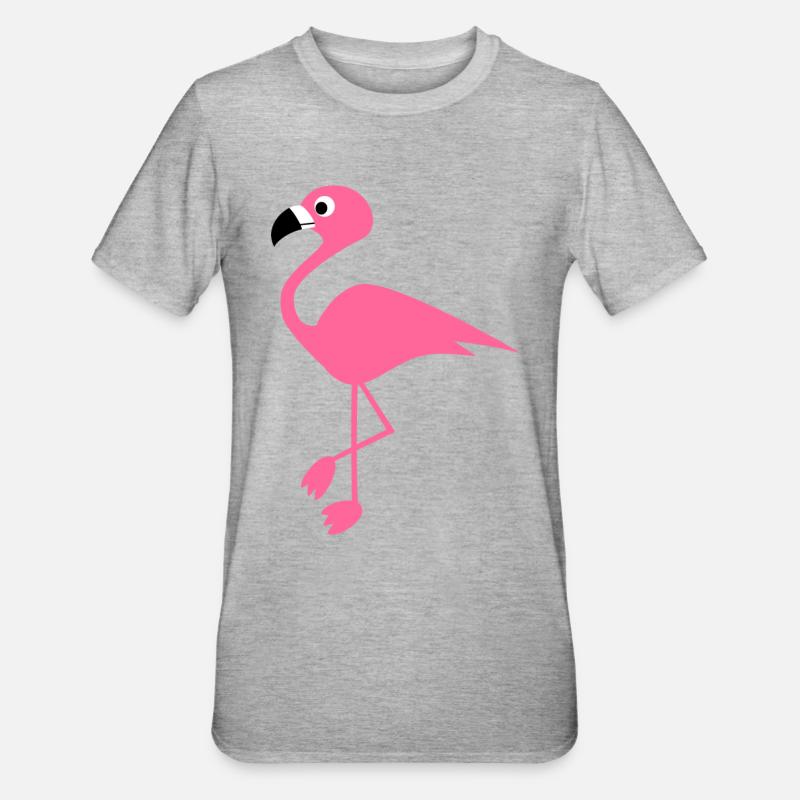 flamant - T-shirt polycoton Unisexe - gris chiné
