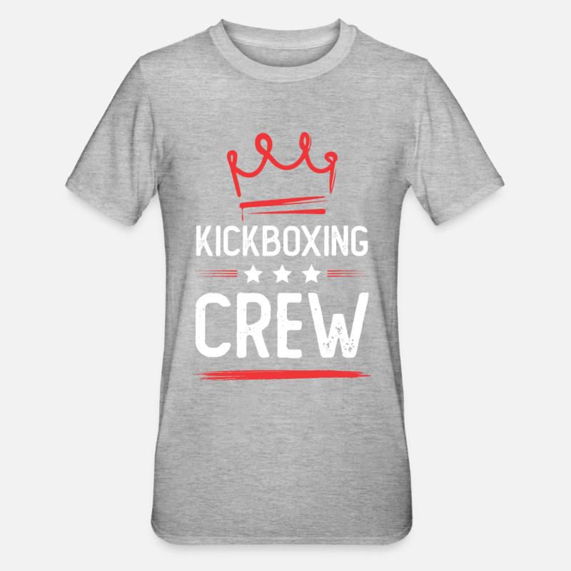Kickboxing Crew - Unisex Polycotton T-Shirt - heather grey