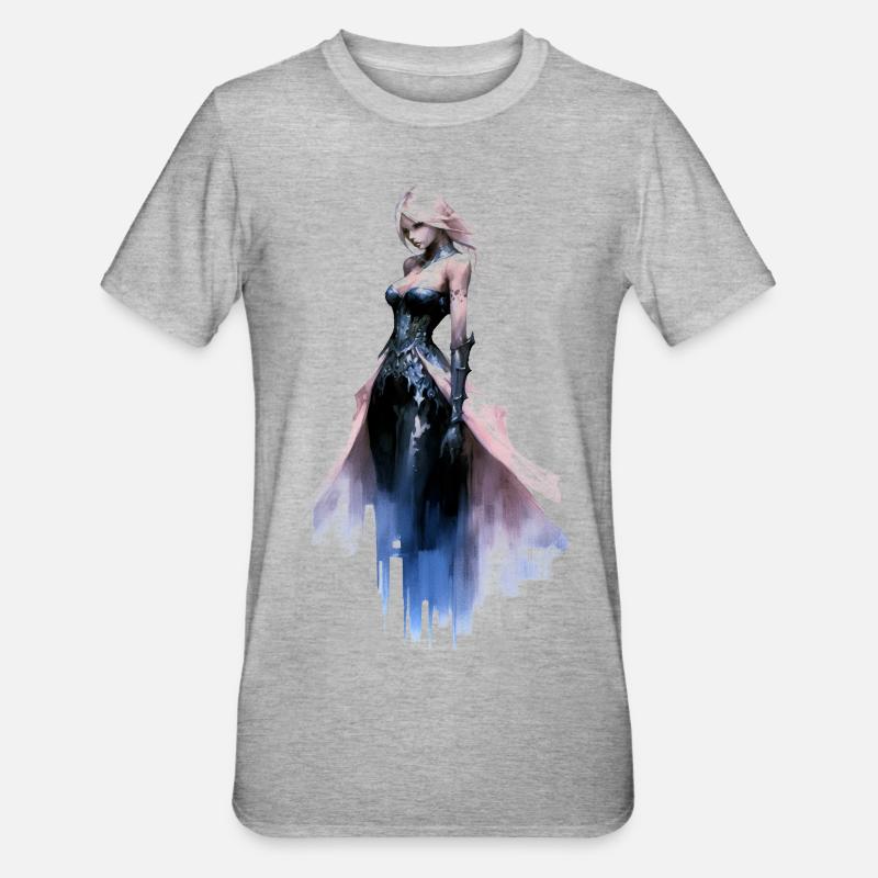 Märchen - Unisex Polycotton T-Shirt - Grau meliert