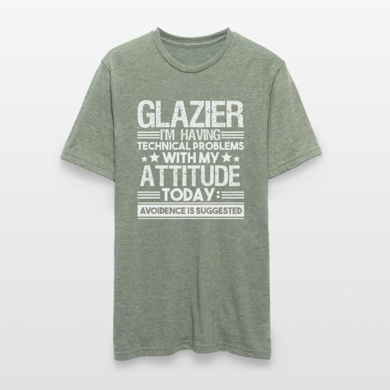 Glazier Having Technical Problems Unisex Polycotton T-Shirt